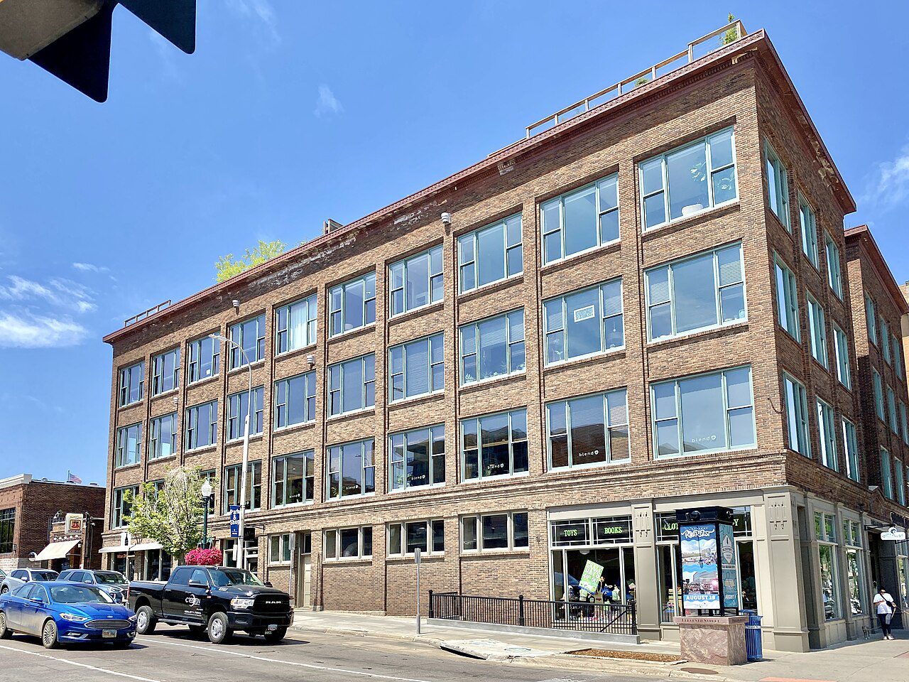 Edificio comercial en Phillips Avenue, downtown de Sioux Falls, South Dakota