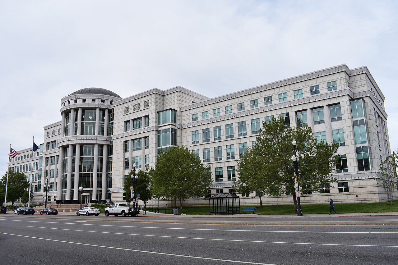 Scott M. Matheson Courthouse en State Street, Salt Lake City, Utah