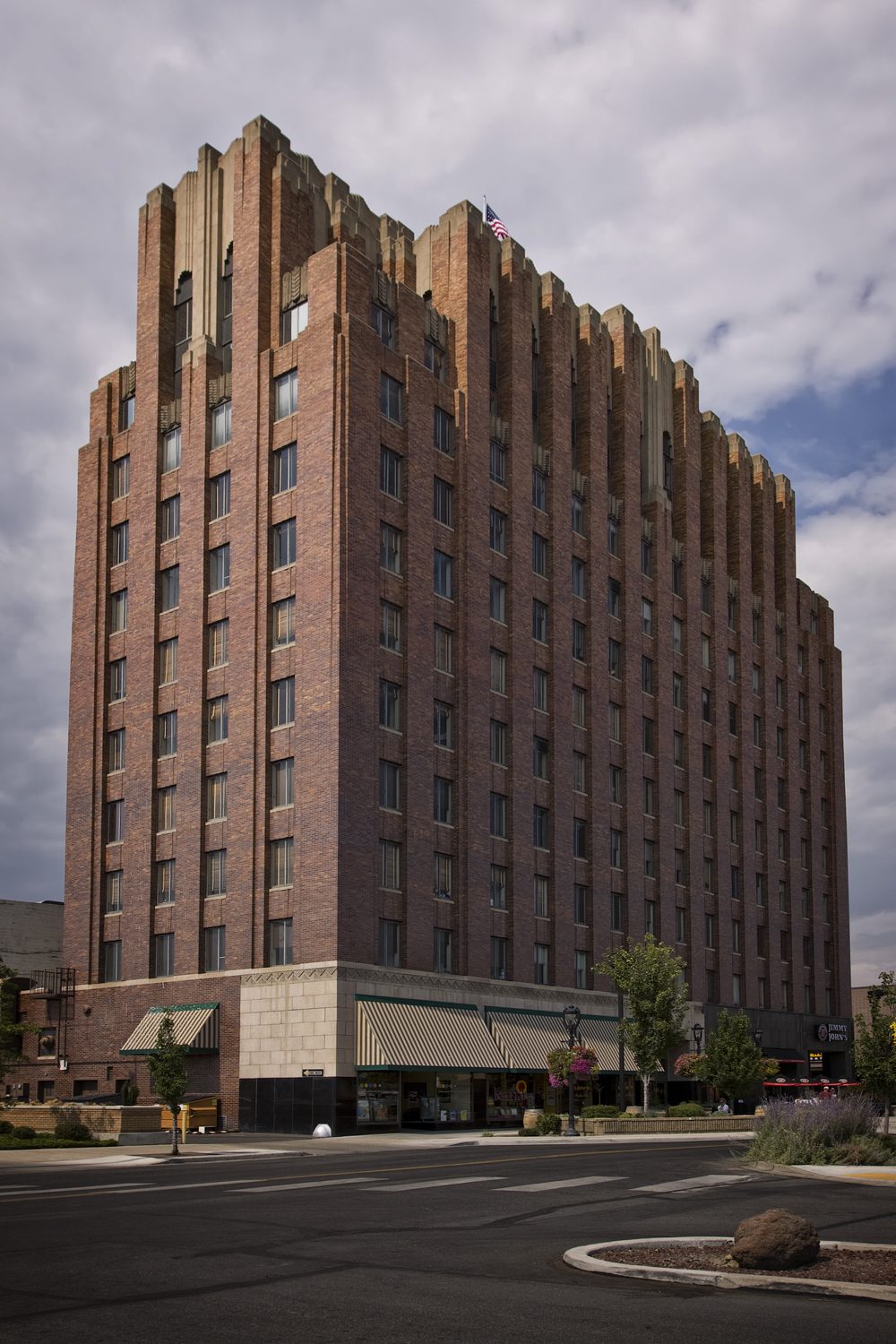 Larson Building en el downtown de Yakima, Washington, corazón del valle agrícola